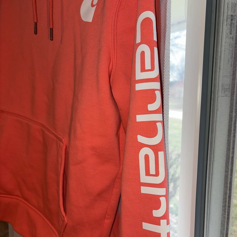 Carhartt Relaxed Fit Hoodie in Bright Orange